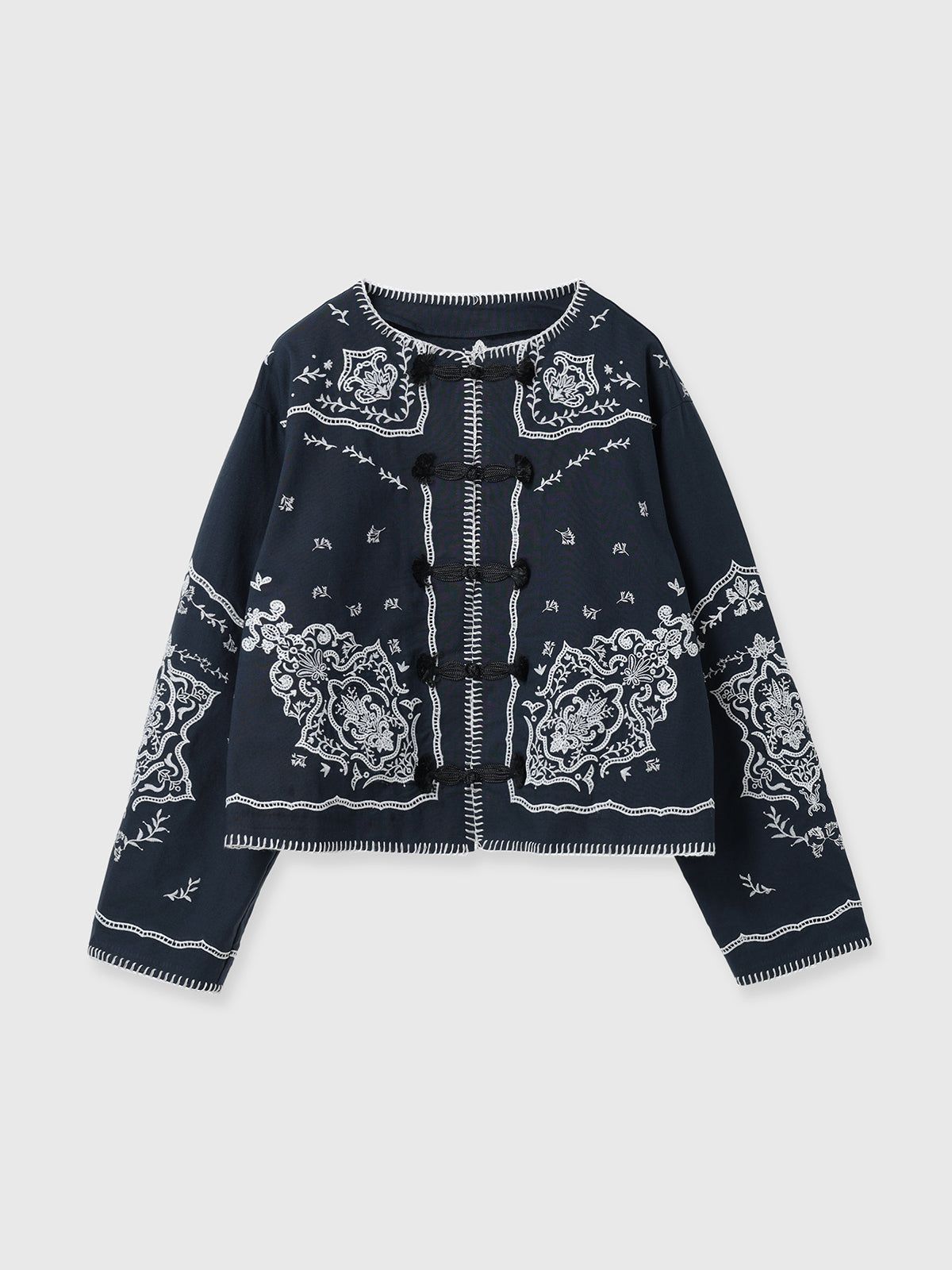 【25AW】VENEZIA LACE BLOUSE / ヴェネツィアレースブラウス (ネイビー)