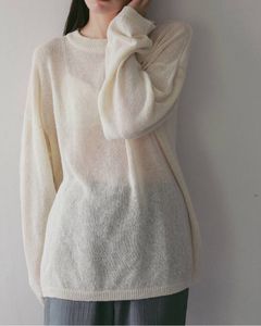 コットンリネン ルーズニット (アイボリー) Cottonlinen Loose Knit (Ivory) / 27SS