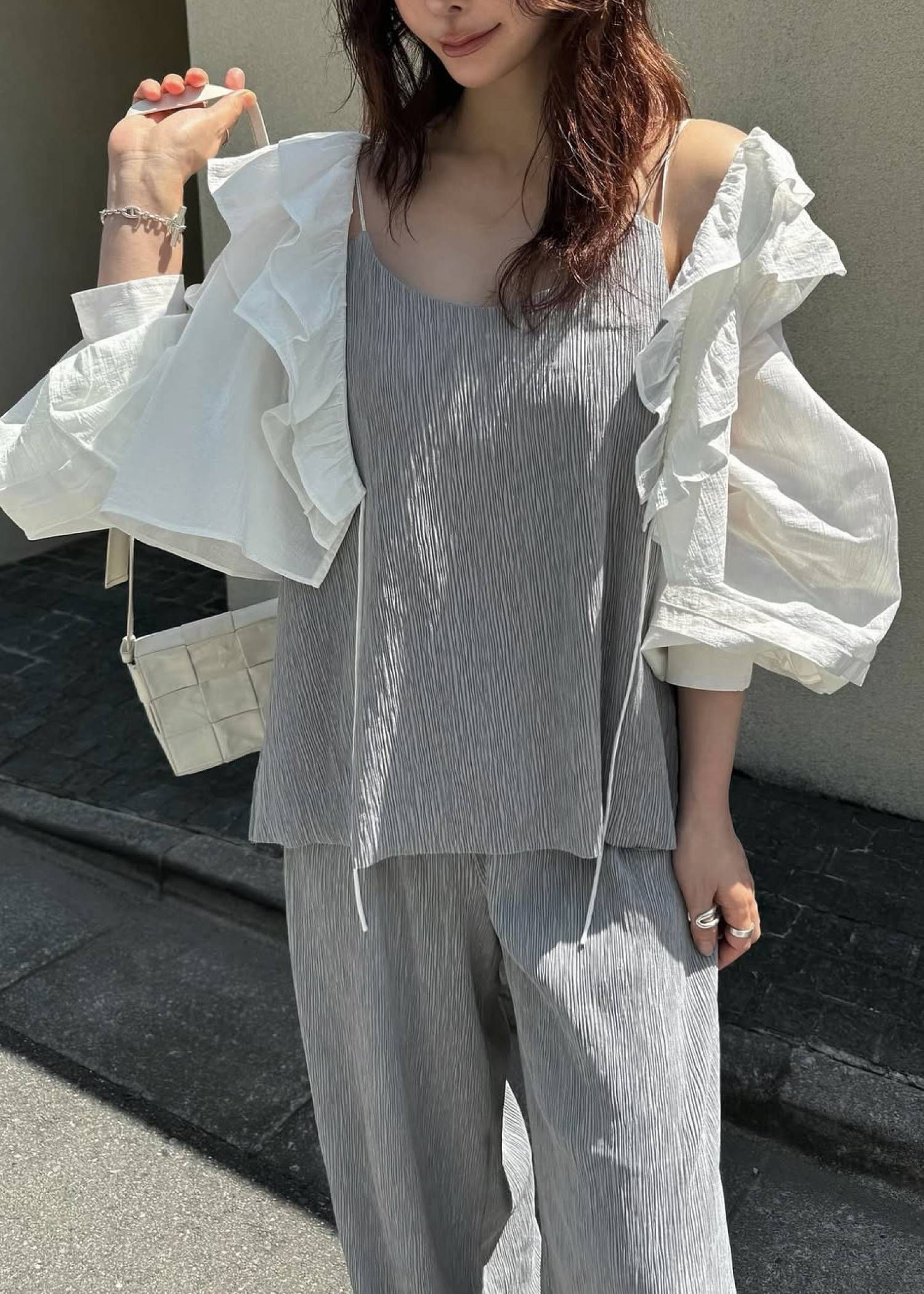 フリルカラー ボレロ (White) frill collar cachecoeur bolero BL (ホワイト) /  26SS