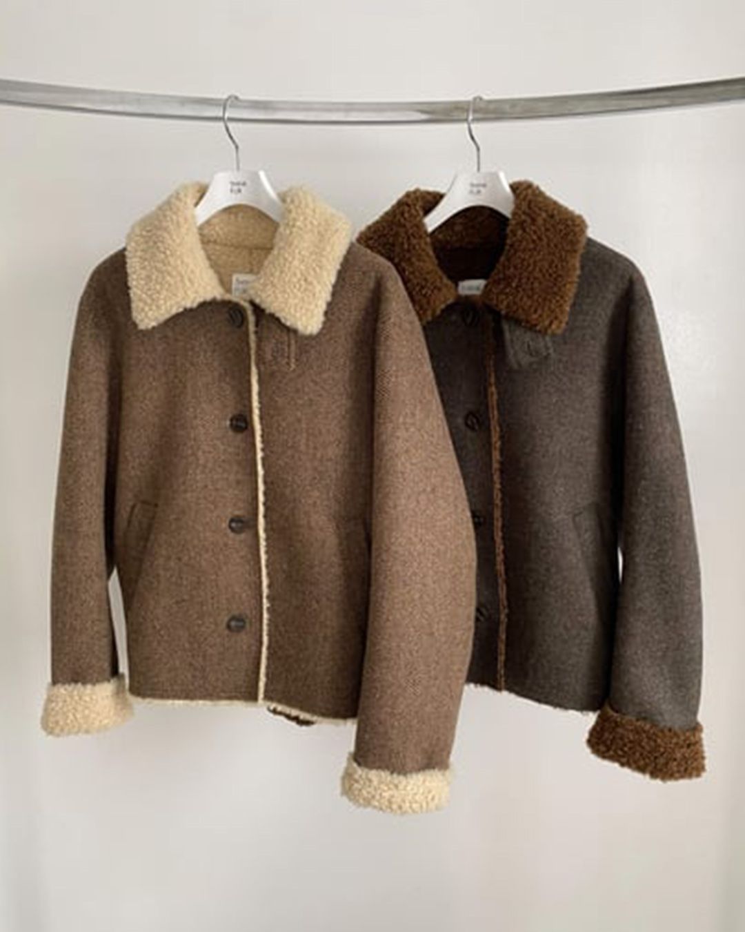 【先行予約】【26TH-20】ボンディングショートジャケット (ベージュ) Bonding Short Jacket (Beige) /  エコファー  /  フェイクファー 【受注期間6/14 23:59まで】