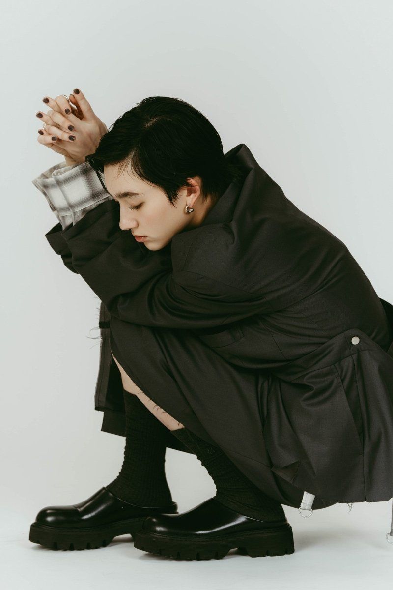 round toe sabot sandals (Black) / ラウンドトゥ サボサンダル (ブラック) / 26SS