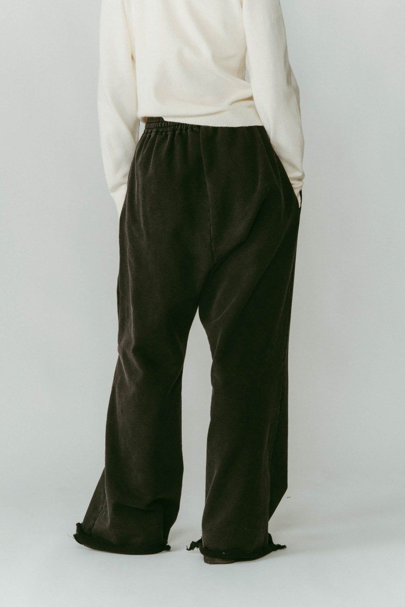 wide-leg sweatpants(unisex) / ワイドレッグ スウェットパンツ (ブラック) / 25AW