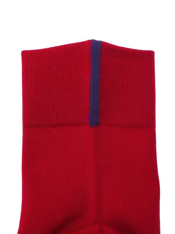 BI-COLOR BACK LINE SOCKS / バイカラーバックラインソックス (レッド)