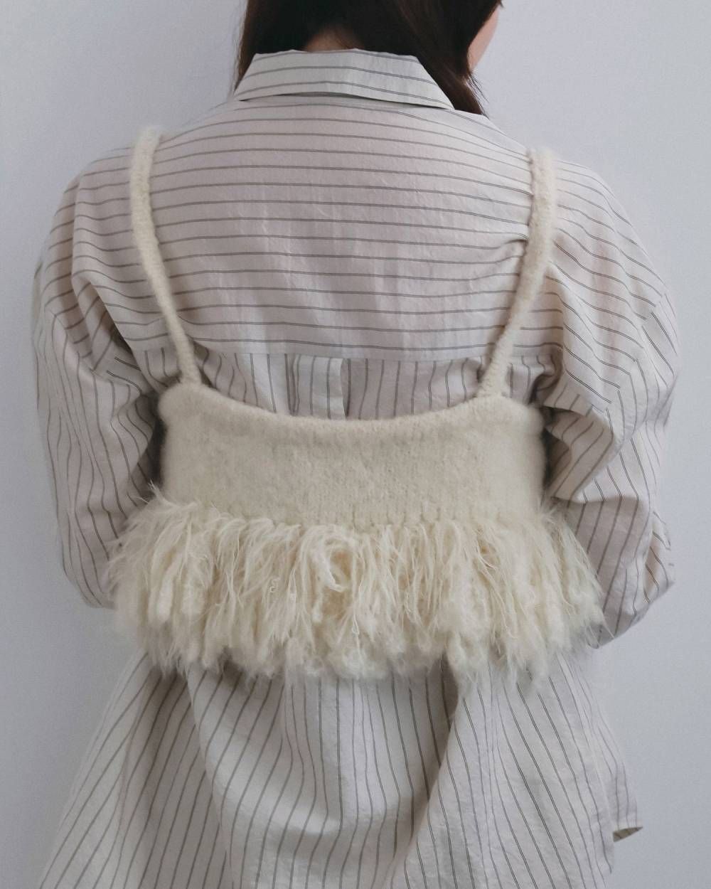 フリンジビスチェ (アイボリー) Fringe Bustier (Ivory) / 26AW 【6月29日まで期間限定予約】