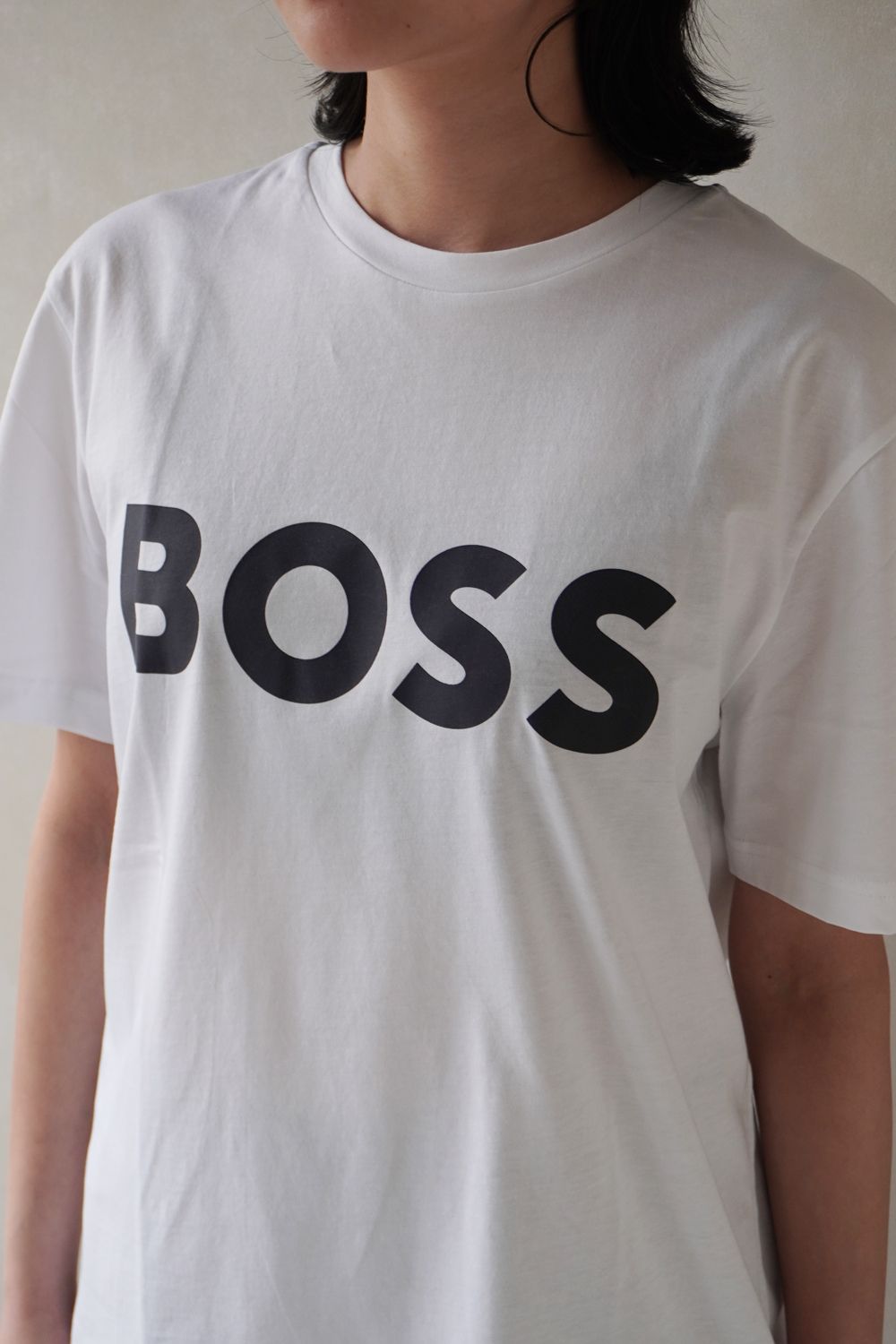 【関税込み】BOSS ホワイト ボンディングロゴ スウェットシャツ BOSS - 【BOSS】NEWロゴ Tシャツ (ホワイト) / ユニセックス