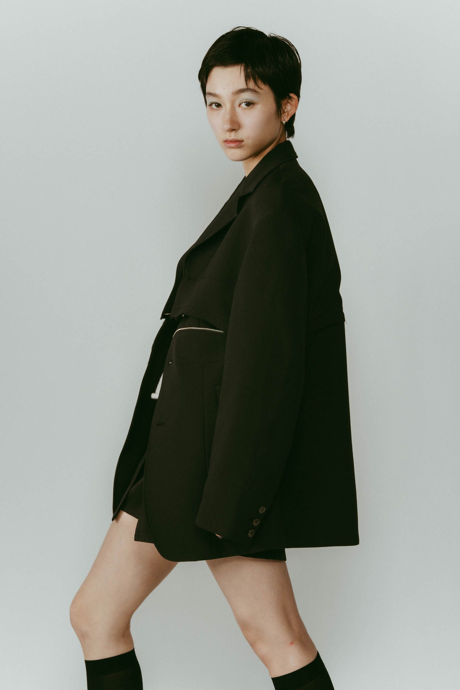 custom dad jacket / カスタムダッドジャケット (ブラック) / 25AW