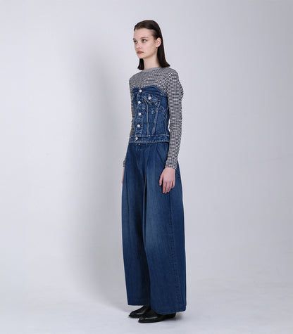 デニム ビスチェ (ヴィンテージブルー) BUSTIER (Vintage blue) / レディース