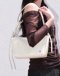 リングハンドルバッグ (アイボリー) ring-handle bag