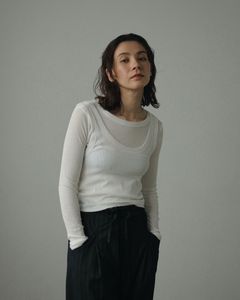 Layered Rib Tops / レイヤードリブトップス (アイボリー)