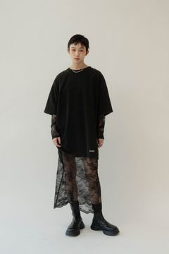 3way one piece T-shirts / 3ウェイ ワンピースTシャツ (ブラック) / 25SS