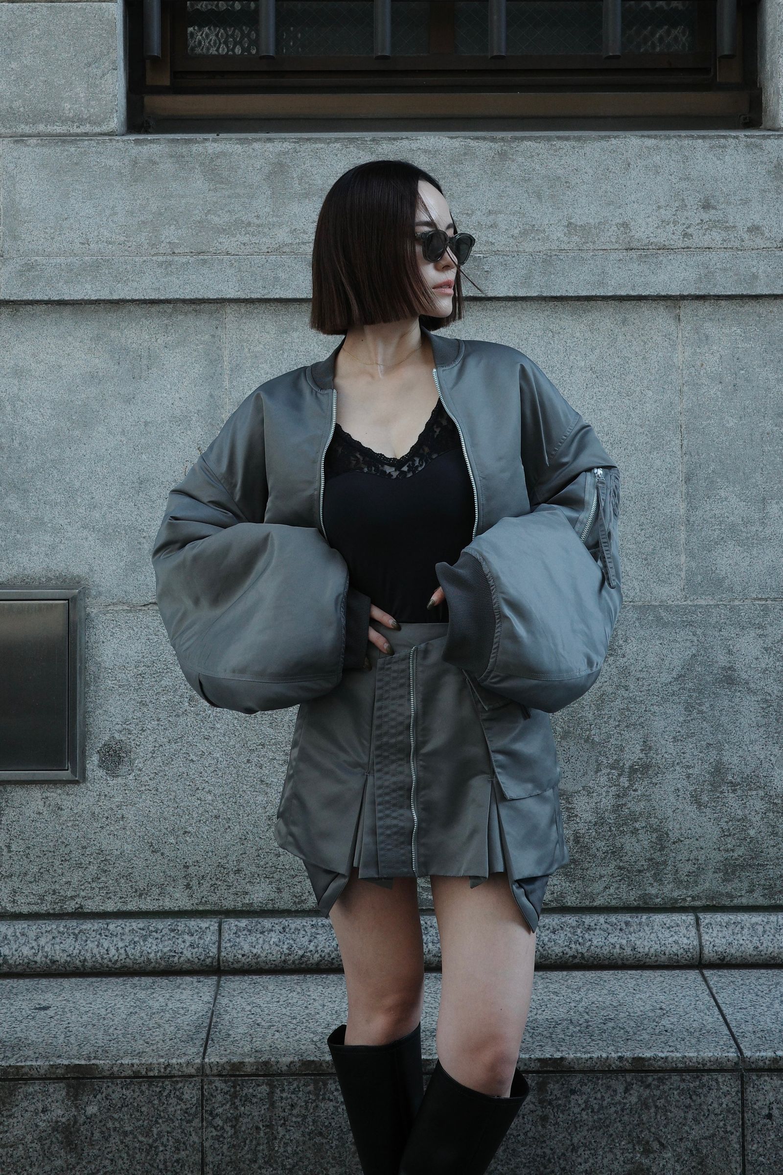 スカート esio Nylon MA-1 skirt Nylon MA-1 skirt – ESIÓ official