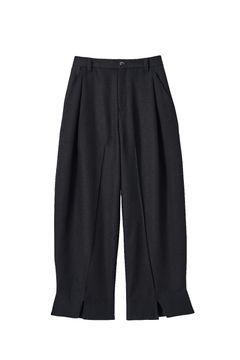 front slit pants(unisex) / フロントスリットパンツ (ブラック) / 25AW