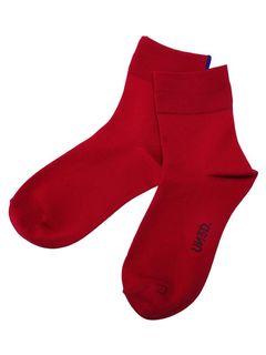 BI-COLOR BACK LINE SOCKS / バイカラーバックラインソックス (レッド)
