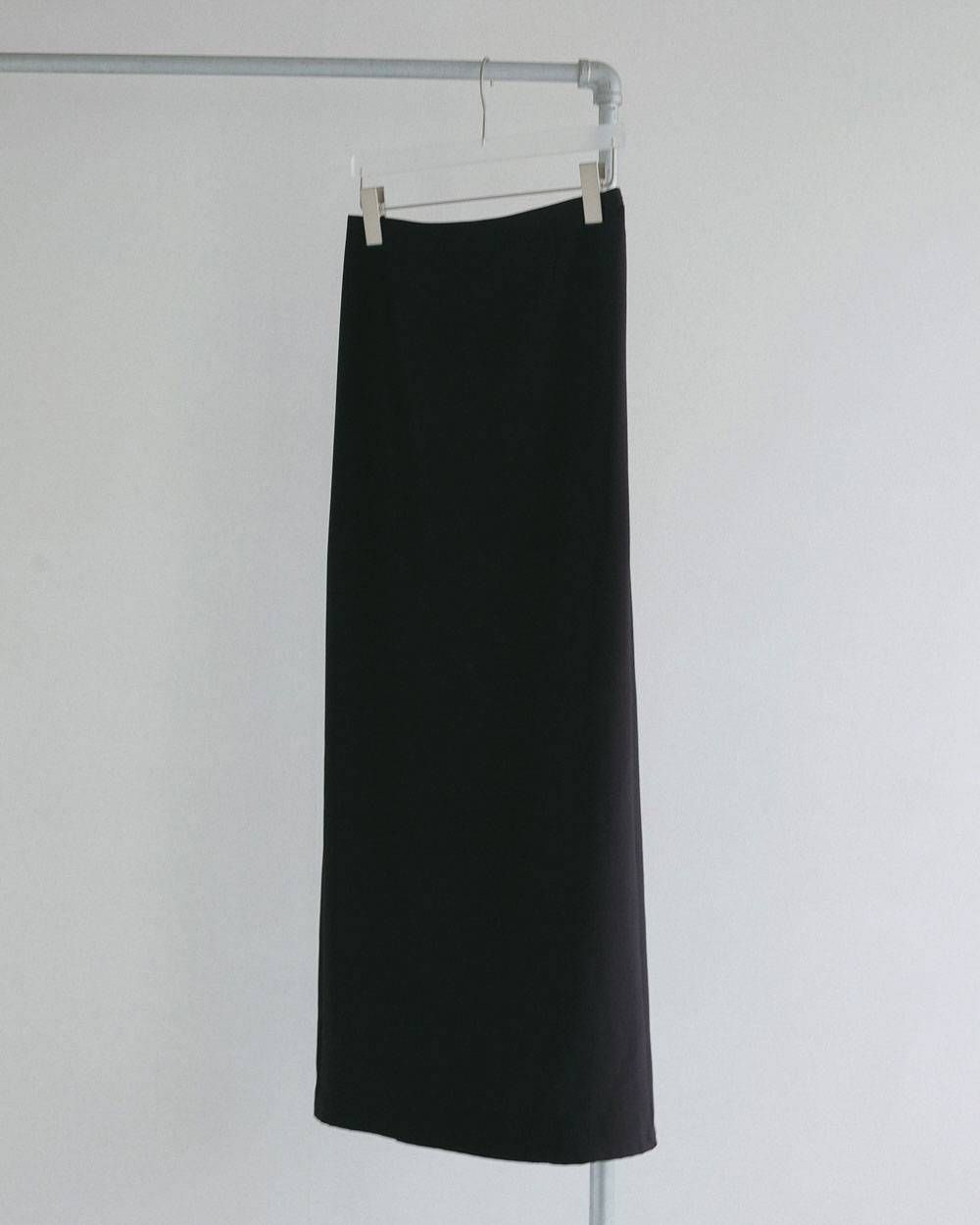 ジョーゼットペンシルスカート (ブラック) Georgette Pencil Skirt (Black) / 27SS