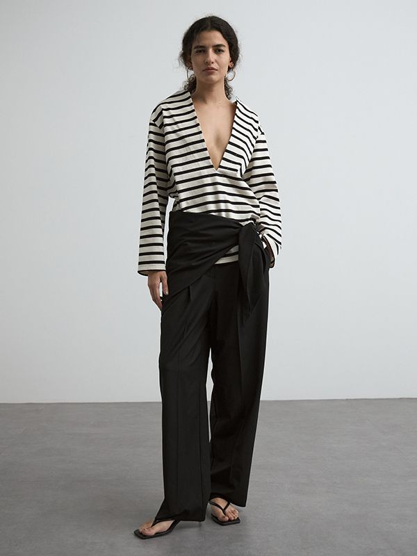 【25SS】SWAY SCARF PANTS / スウェイスカーフパンツ (ブラック)
