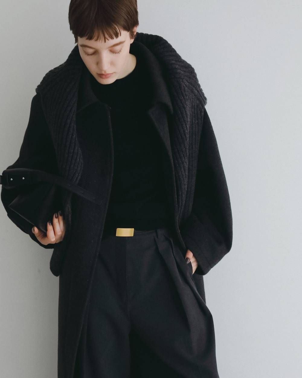 リバーシブルベルト (ゴールド) Reversible Thin Belt (Gold) / 26AW 【6月29日まで期間限定予約】