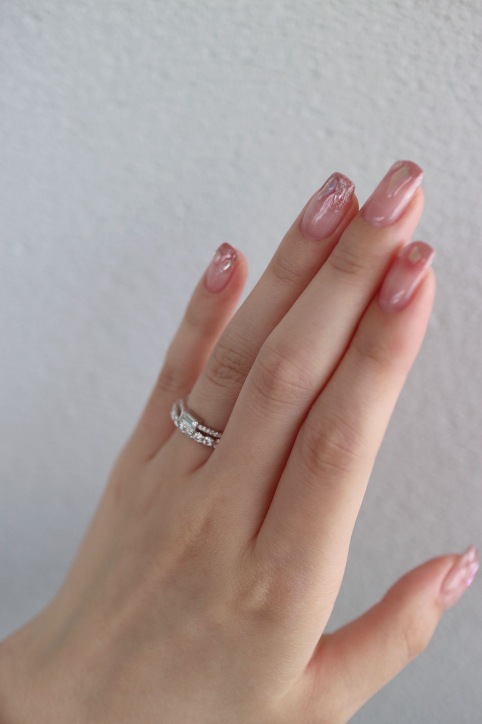 【即納】EMERALD MOISSANITE FULL ETERNITY RING SIDE ver / エメラルド モアサナイト フル エタニティ リング サイド バージョン K10 9号 (ホワイトゴールド)