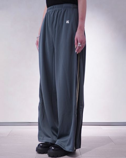 ジップアップ トラックパンツ (スモーキーブルー) zip-up track pants(unisex) (Smokyblue) /  26SS
