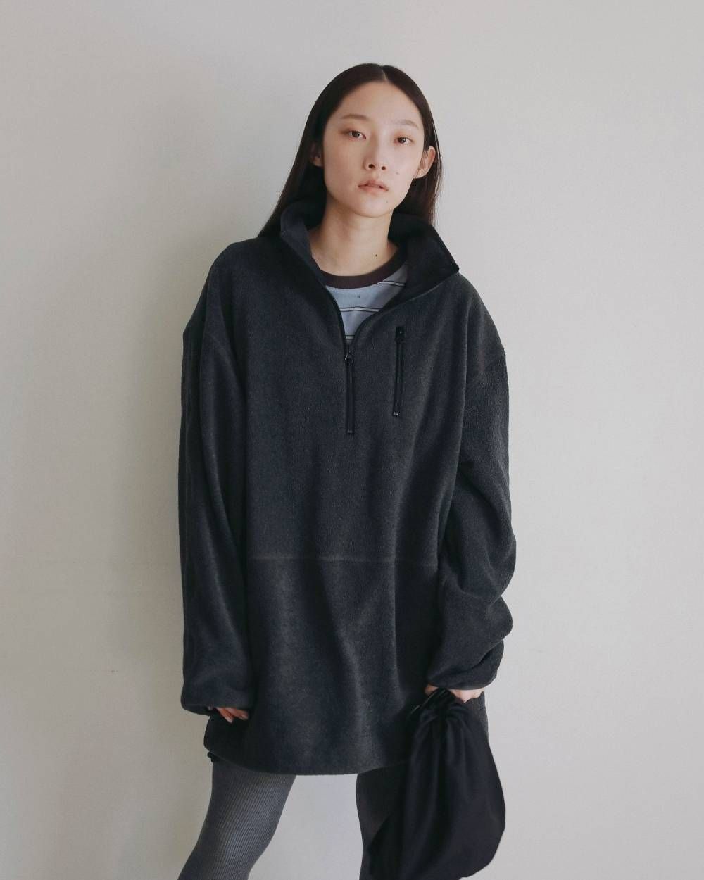 フリース 2ウェイ ワンピース (チャコールグレー) Fleece 2way Onepiece (Cgray) /  26AW