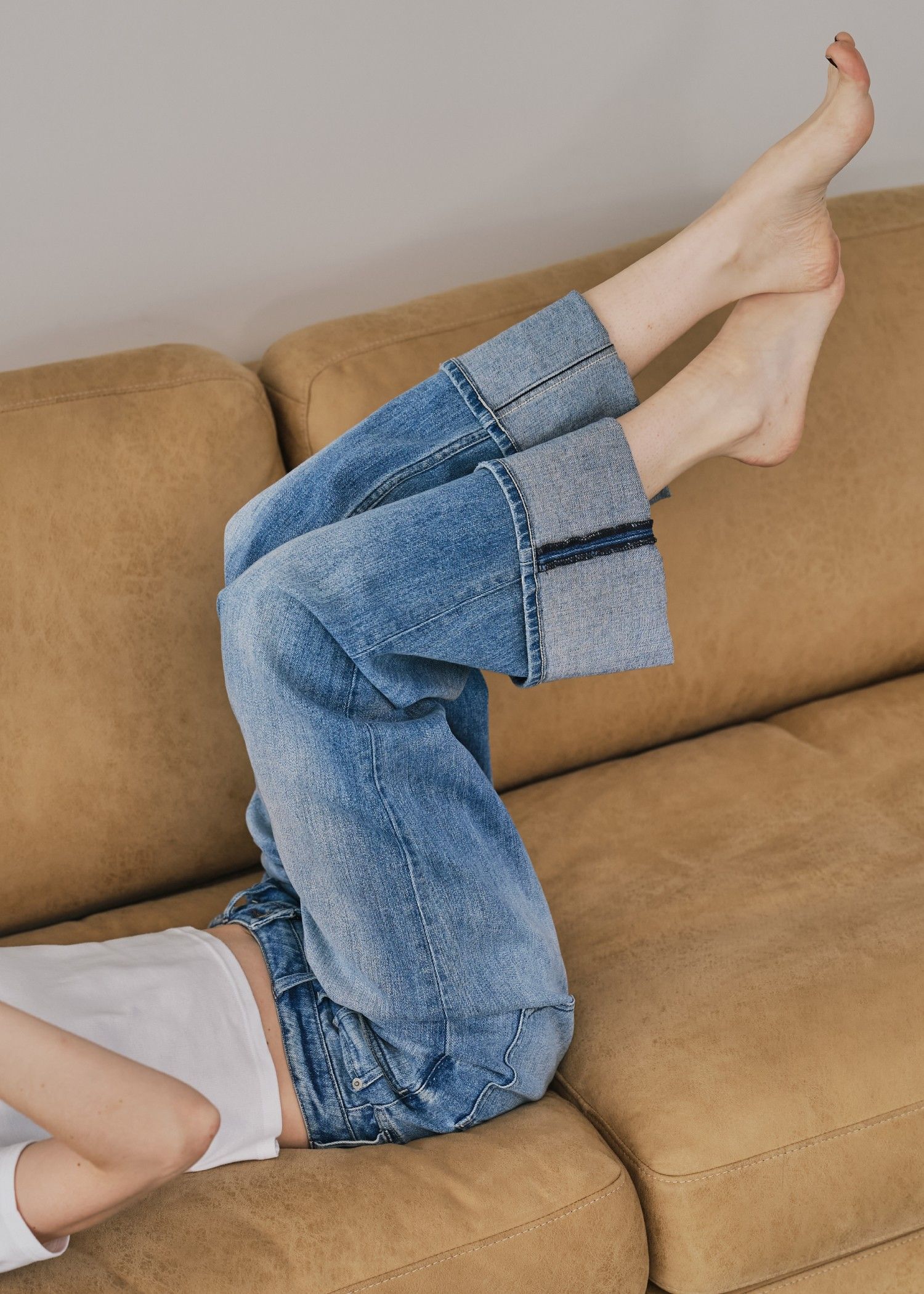 【Healthy DENIM × WILLFULLY】"Chronos" rollup straight denim PT / ヘルシーデニムコラボ ロールアップストレートデニムパンツ (ブルー) / 25AW /