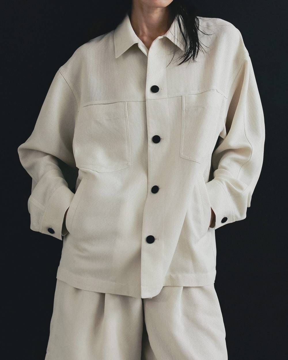 ワークポケットシャツ (アイボリー) Work Pocket Shirts (Ivory) / 26SS