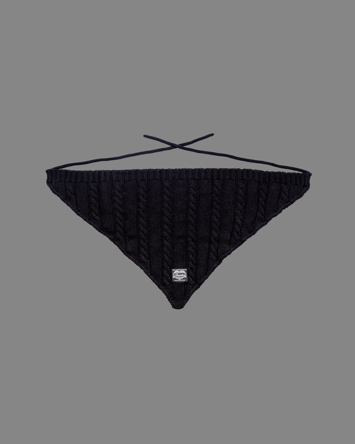Knit Bandana / ニットバンダナ (ブラック)