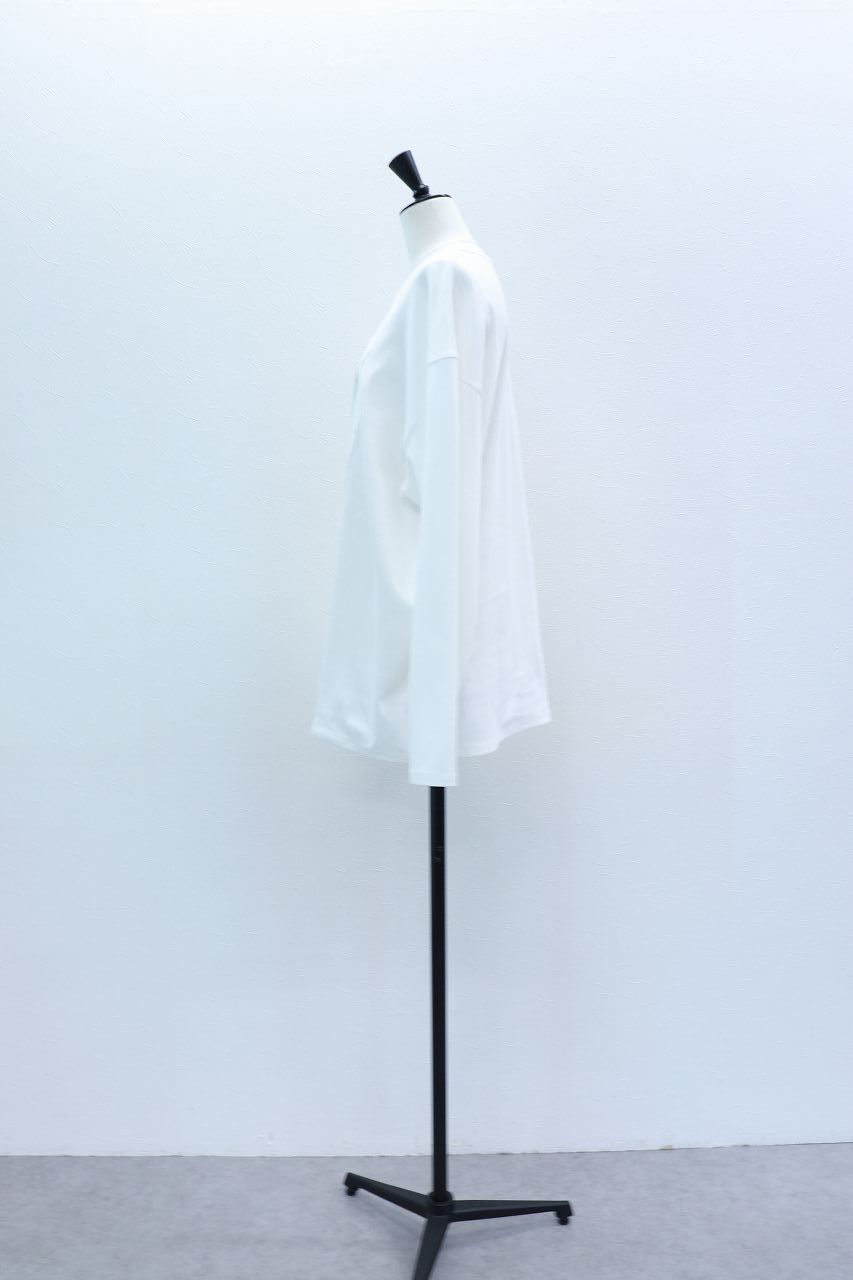 レイヤープリントロンT (ホワイト) Layered long-sleeve graphic T-shirt (White) / 26AW