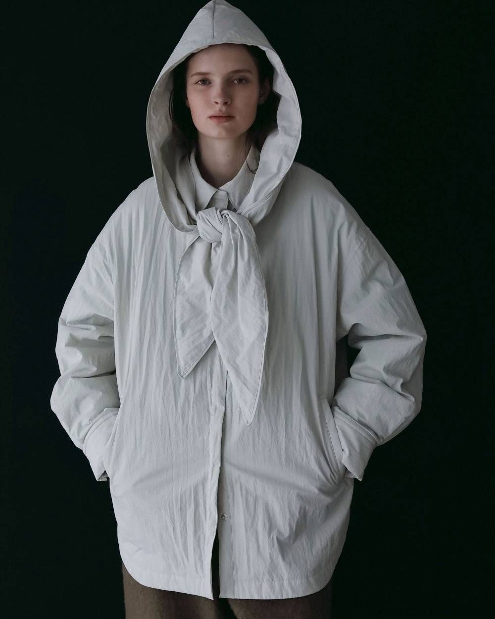 パッデッド フーディ (アイボリー) Padded Hoodie Shirts (Ivory) / 26AW 【6月29日まで期間限定予約】