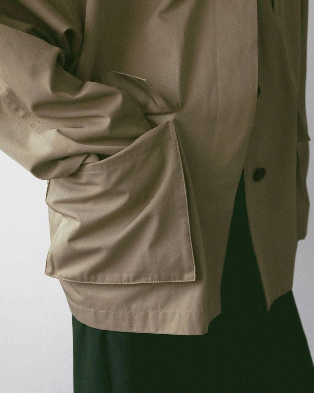 オーバーハーフコート (ベージュ) Over Half Coat (Beige) / 27SS