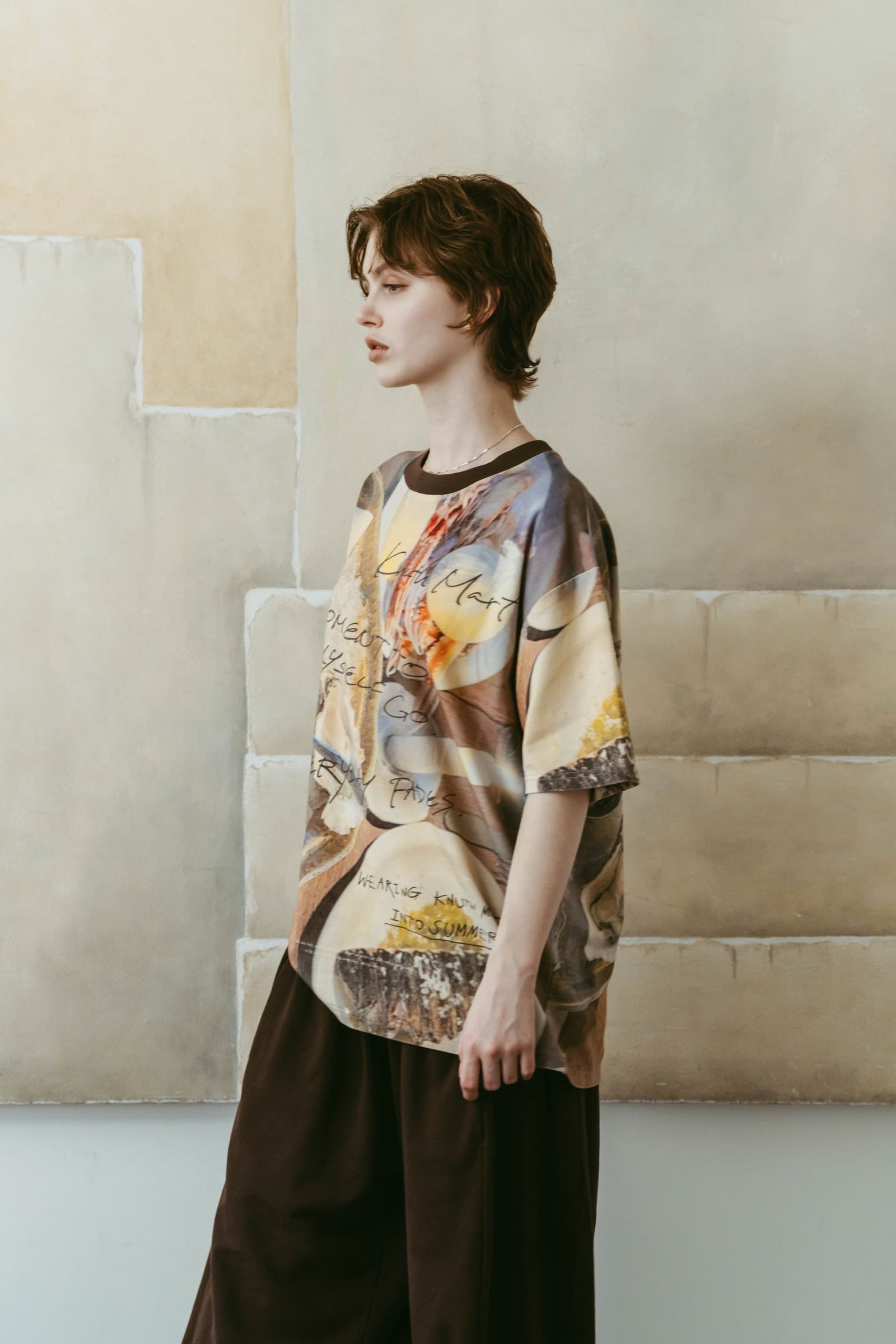 オイスターグラフィックTシャツ (オイスター) oyster graphic tee(unisex) (Oyster) /  26SS