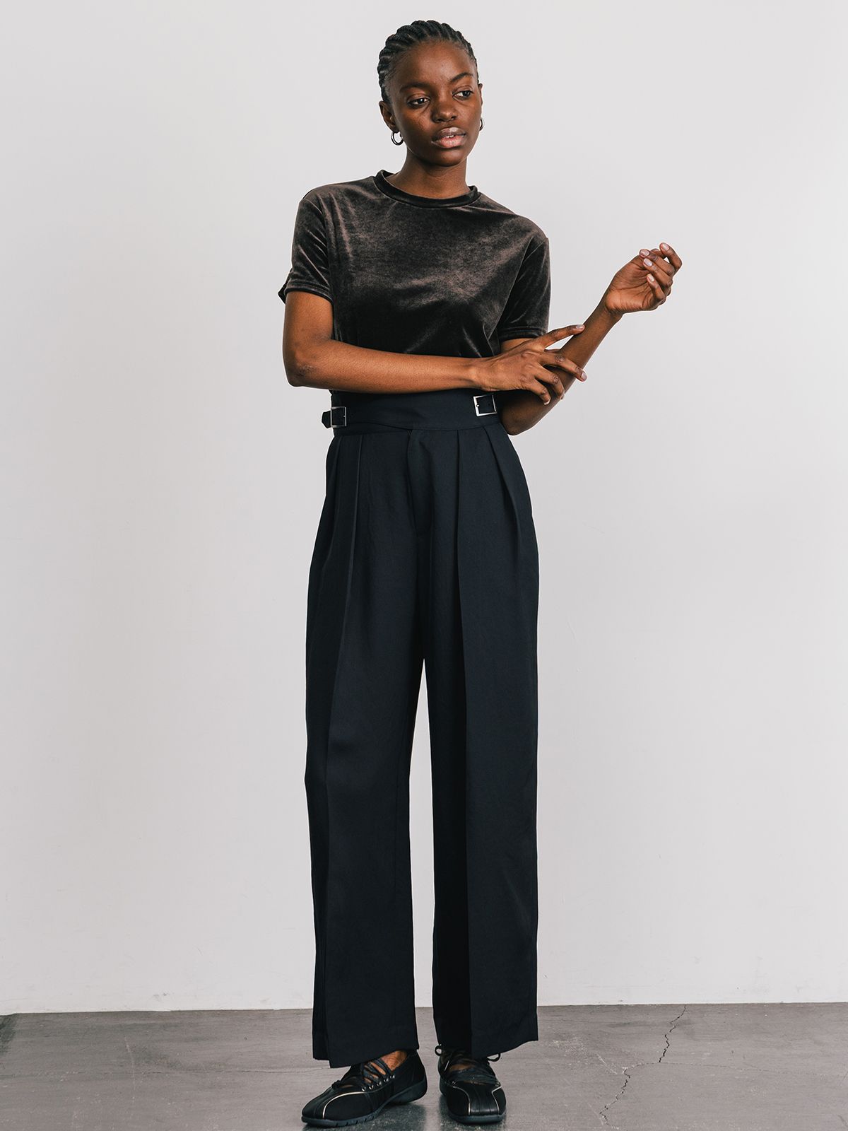 【25SS】ACETATE GURKHA PANTS / アセテート グルカパンツ (ブラック)