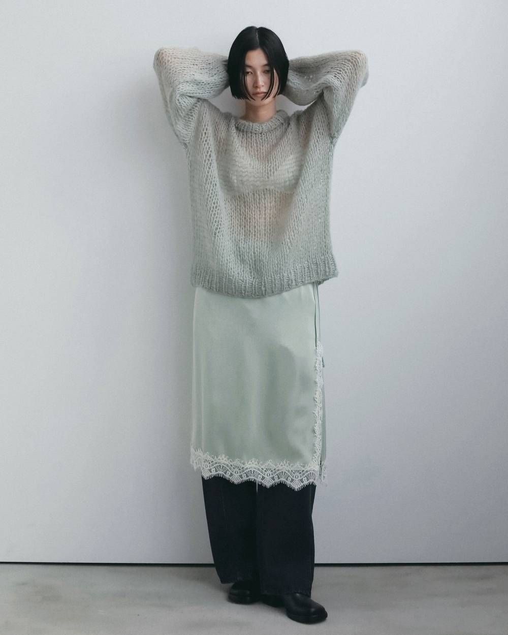 ローゲージモヘアニット (ミント) Lowgauge Mohair Knit (MInt) / 26AW 【6月29日まで期間限定予約】