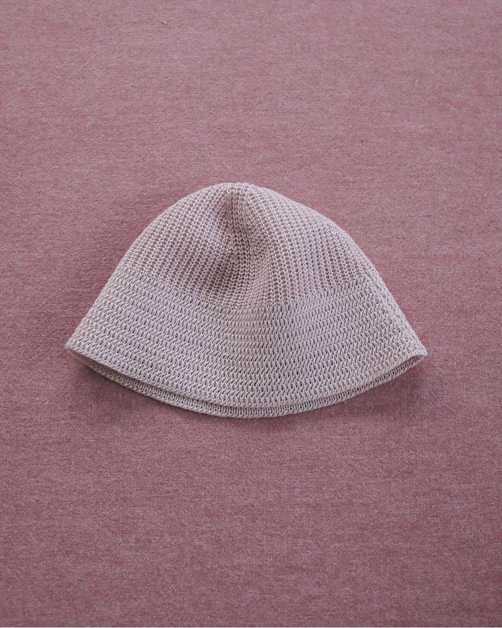 リネンニット バケットハット (ピンク) Linenknit Bucket Hat (Pink) / 27SS