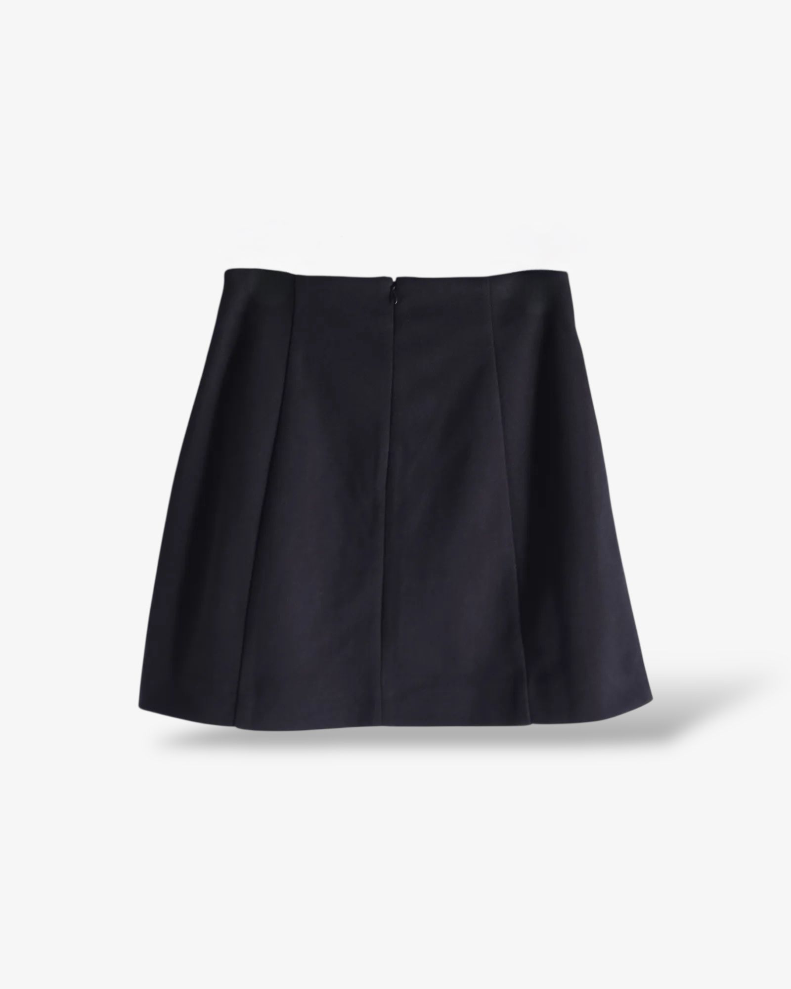 【25AW】Trapeze Silhouette Skirt Pants / トラペーズシルエットスカパン (ブラック)