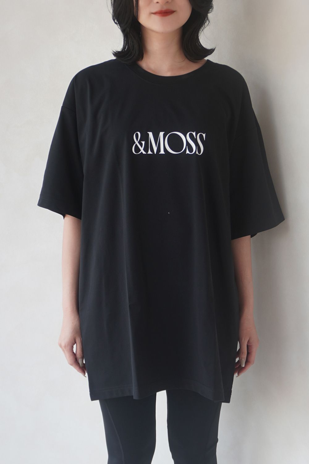 DRY TOUCH OVERSIZED T-SHIRTS / ドライタッチ オーバーサイズ Tシャツ (ブラック) / ユニセックス