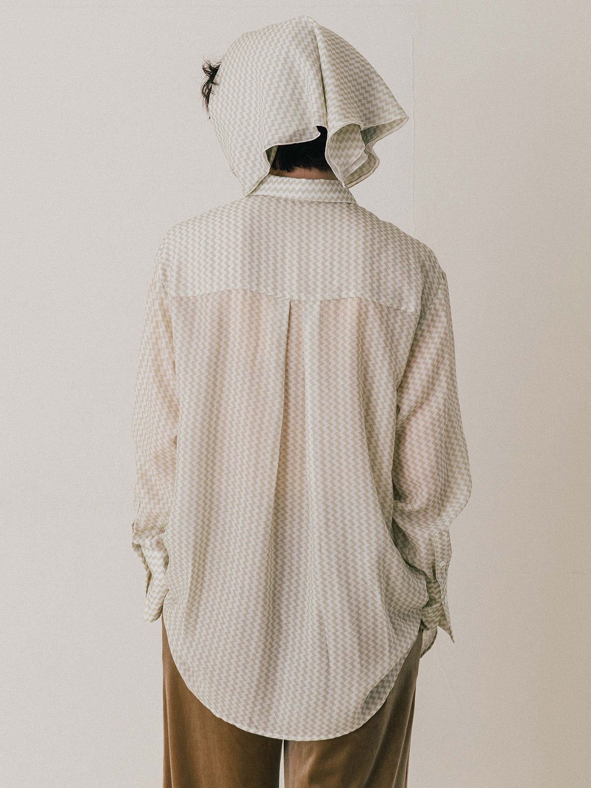 【25AW】GEOMETRIC SHIRT / ジオメトリックシャツ (ベージュ)