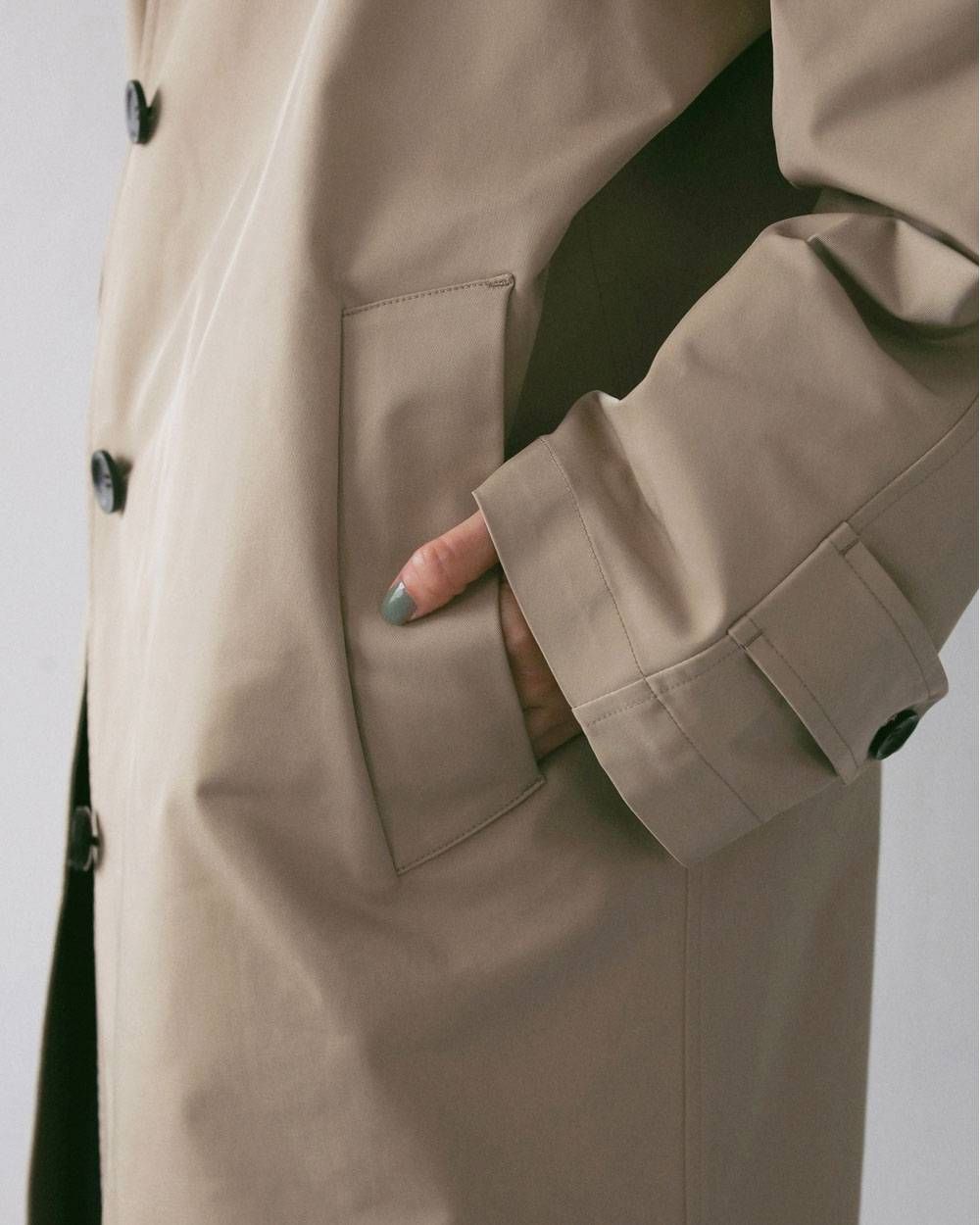 ツイルステンカラーコート (ベージュ) Soutiencollar Twill Coat (Beige) / 27SS