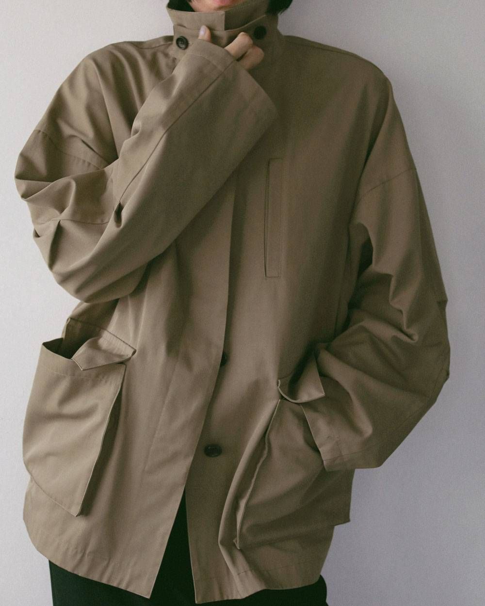 オーバーハーフコート (ベージュ) Over Half Coat (Beige) / 27SS