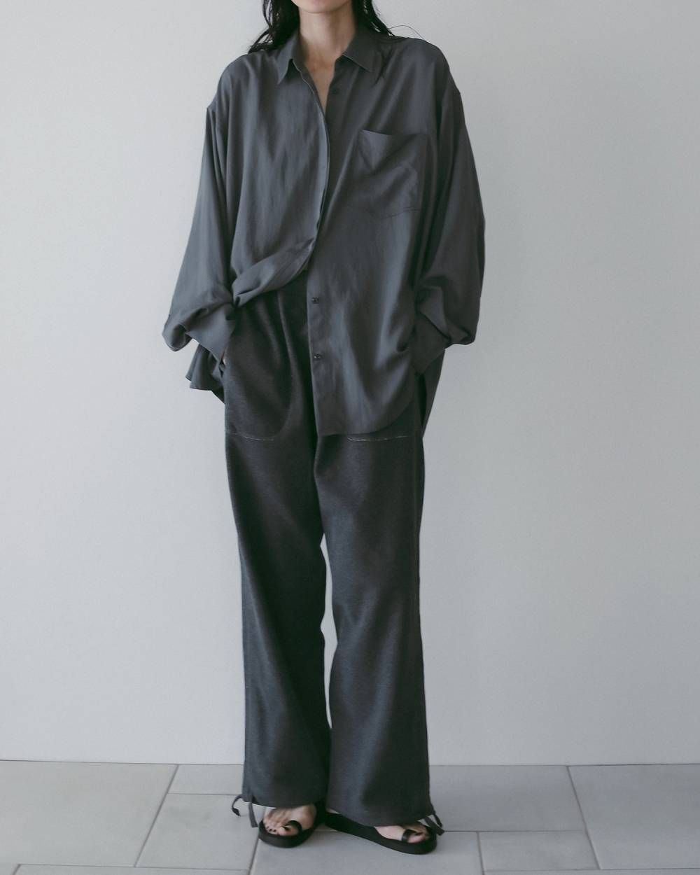 Stitch Over Shirts (C/gray) / ステッチオーバーシャツ (チャコールグレー) / 26SS