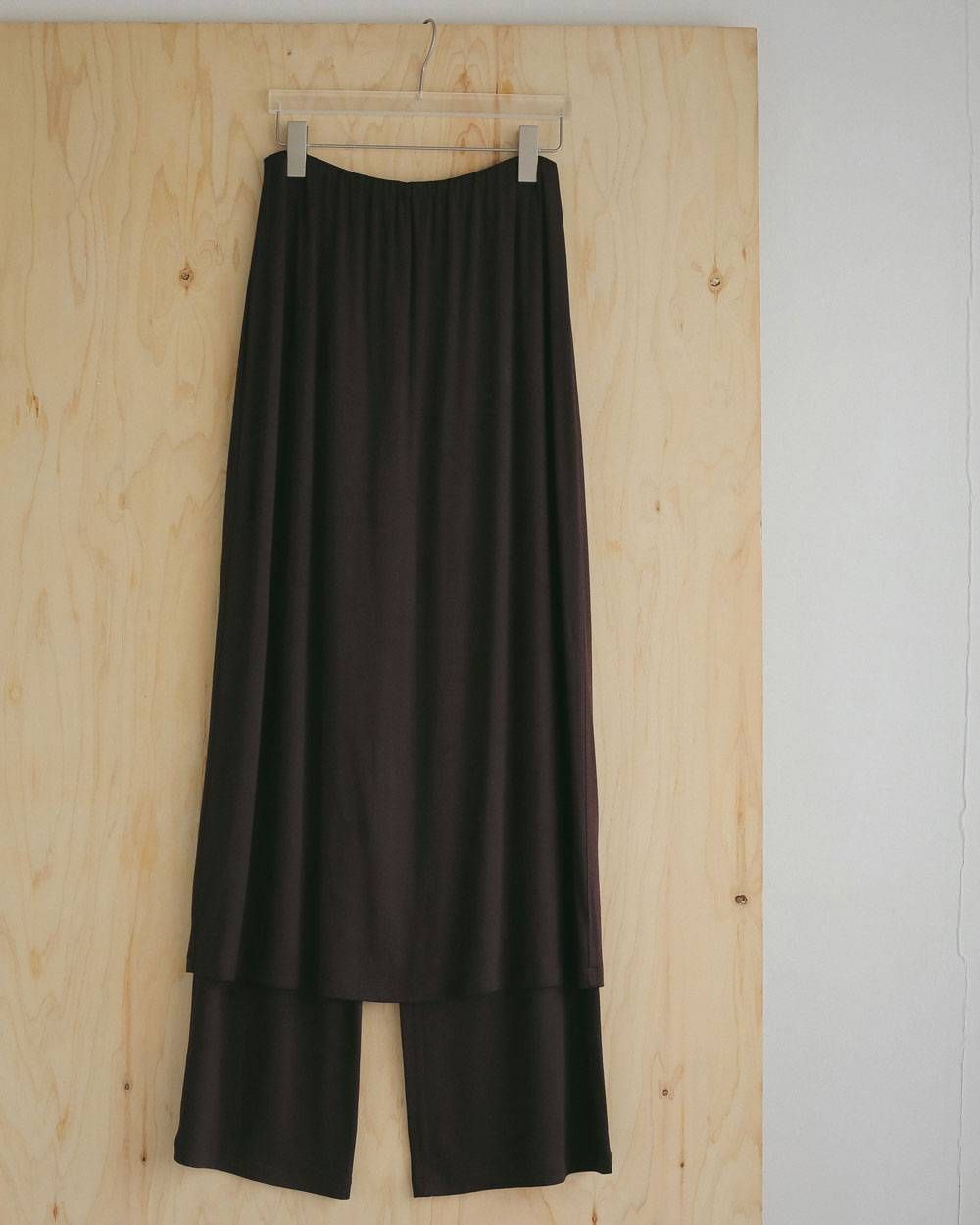 レイヤード ラフパンツ (ブラウン) Layered Rough Pants (Brown) / 27SS
