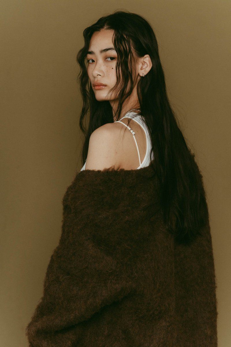 Vnack cardigan(unisex) / Vネックカーディガン (ブラウン) / 25AW