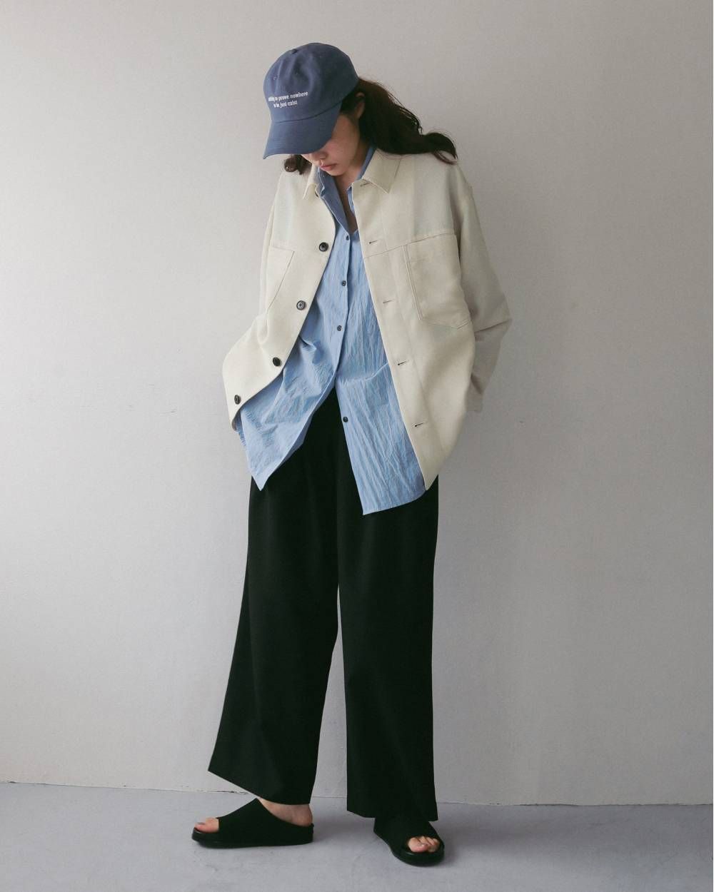 ワイドベルトサンダル (ブラック) Wide Belt Sandals (Black) / 27SS