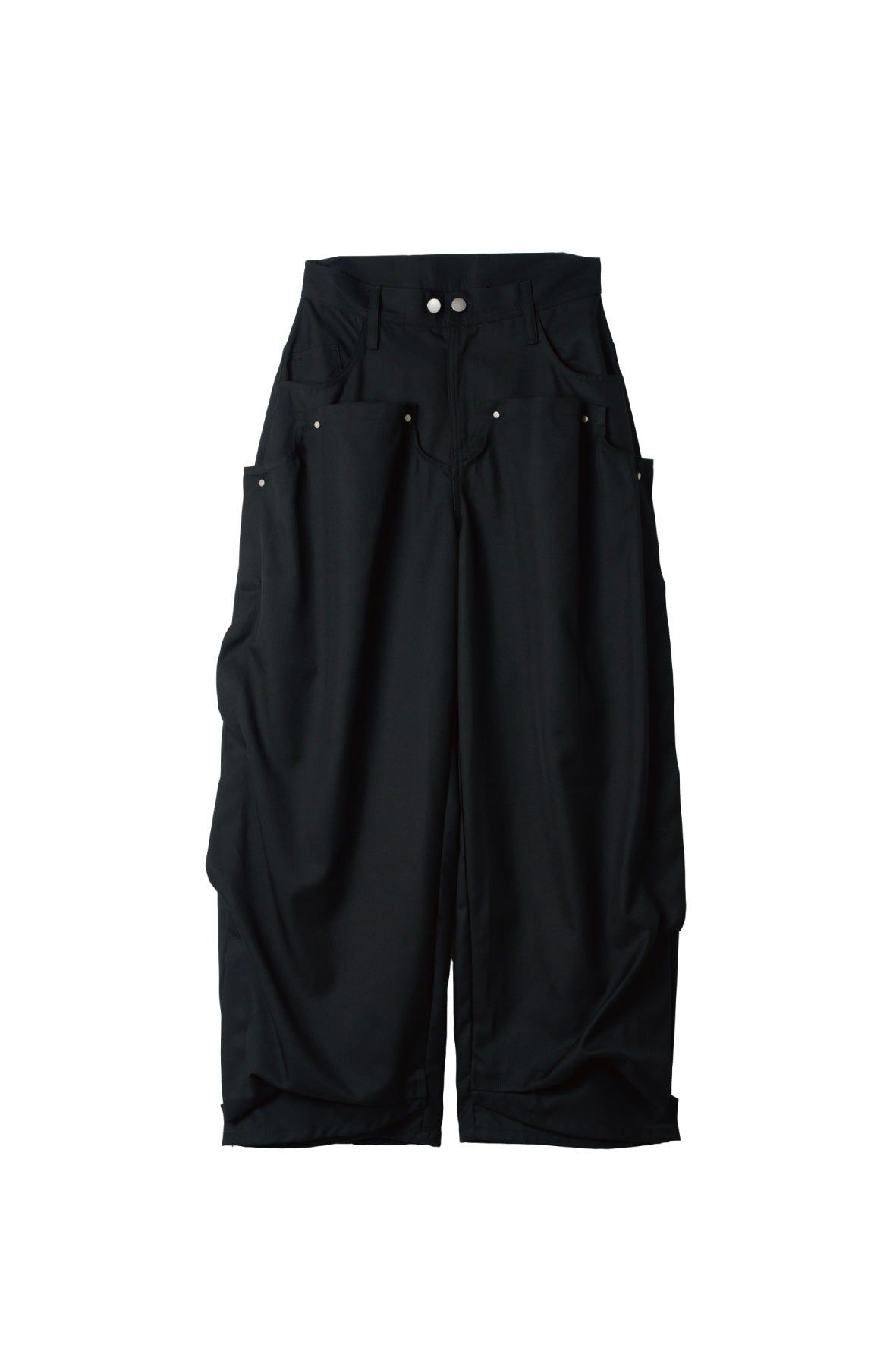 クリング ドレープパンツ (ブラック) cling draped pants(unisex) (Black) / 26AW