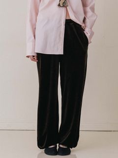 【25AW】HILTON VELOUR PANTS / ヒルトンベロアパンツ (ブラウン)