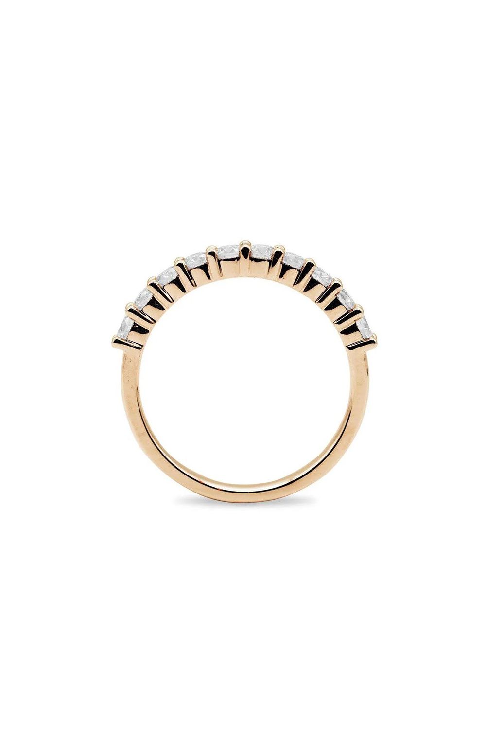 HALF ETERNITY RING / ハーフエタニティーリング 0.5ct K10/K18 (ピンクゴールド)