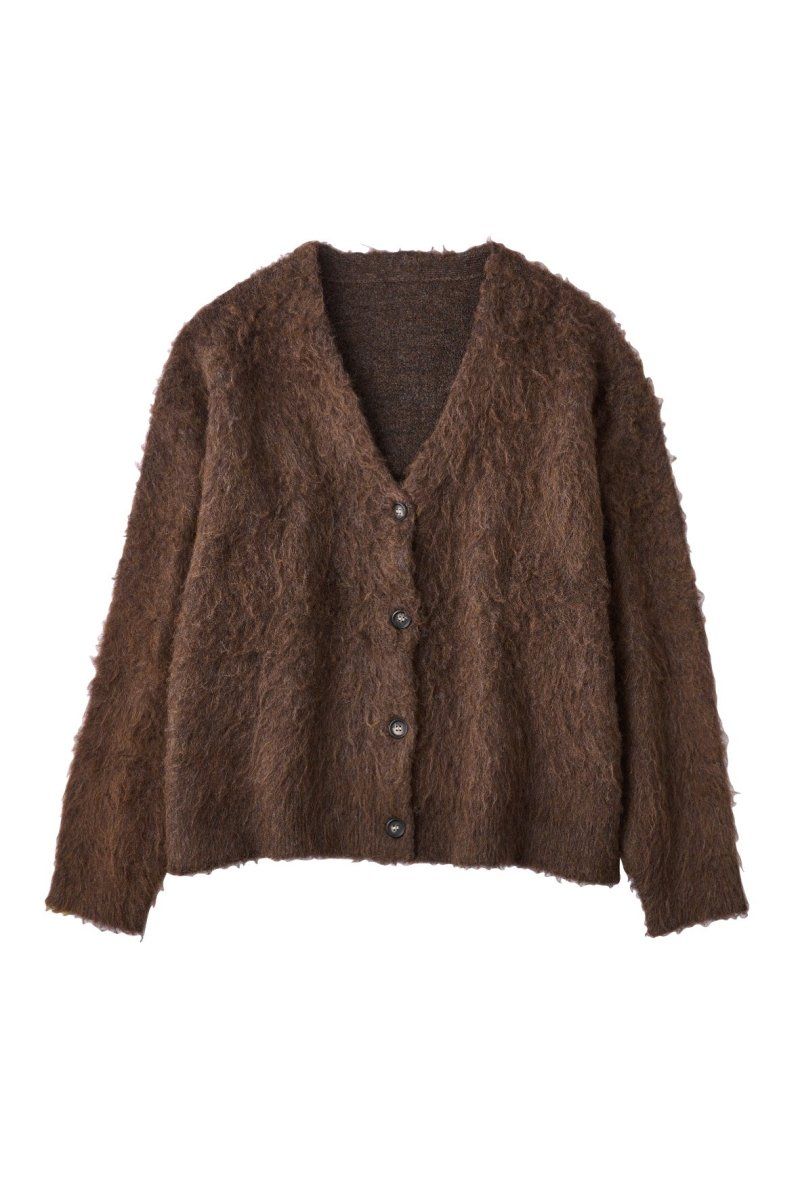 Vnack cardigan(unisex) / Vネックカーディガン (ブラウン) / 25AW