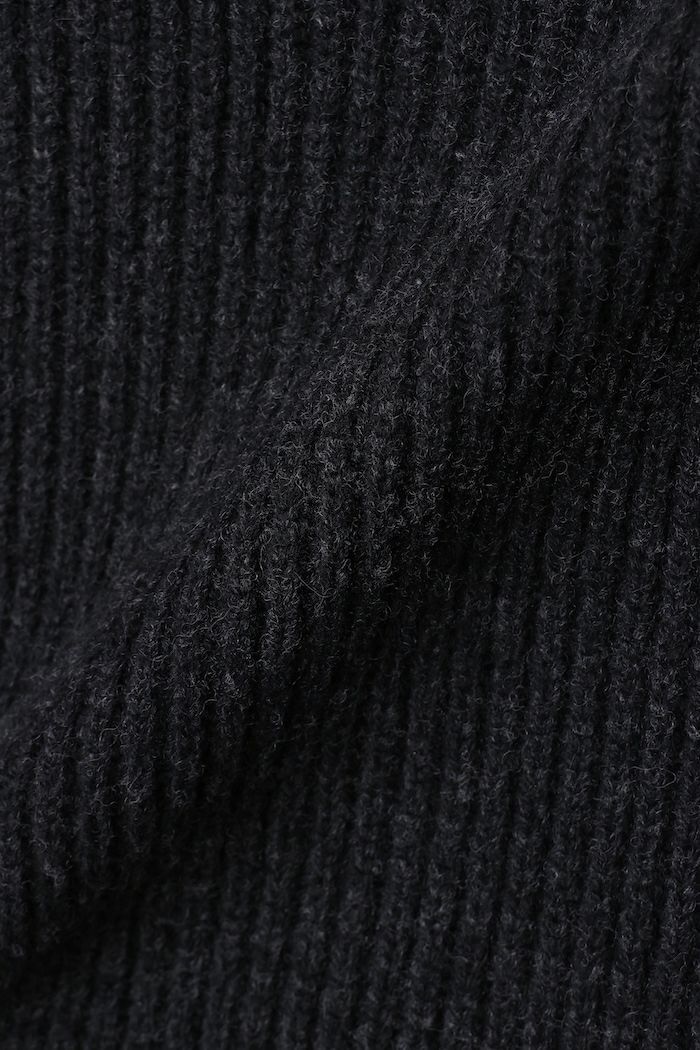 【25AW】RAGLAN CREWNECK KNIT / ラグランクルーネックニット (チャコールグレー)