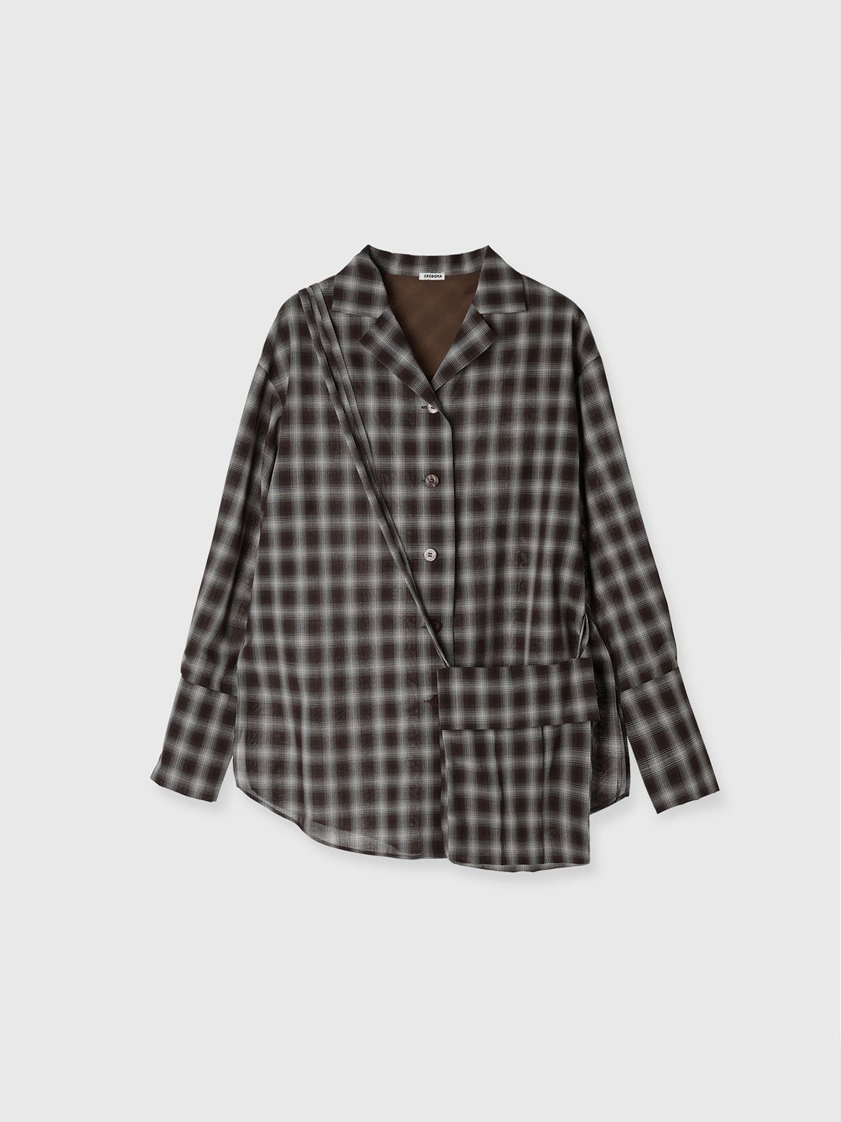 CREDONA - 【25AW】SHEER CHECK SHIRT JACKET / シアーチェック