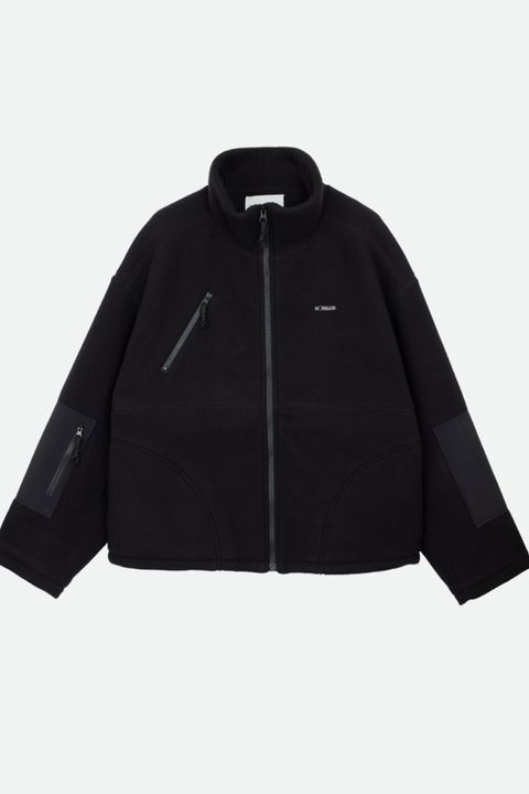 NOUNLESS OVER FLEECE JACKET (NOIR) / オーバーフリースジャケット ノワール