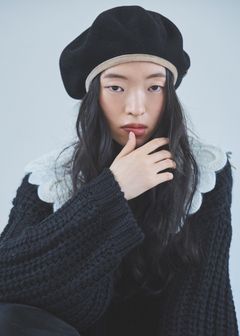【MAISON Birth × WILLFULLY】VELWOOL LIGHT BERET / ベルウールライトベレー帽 (ブラック) / 25AW /